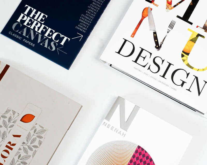 Branding for Law Firms Design books laid out on a table